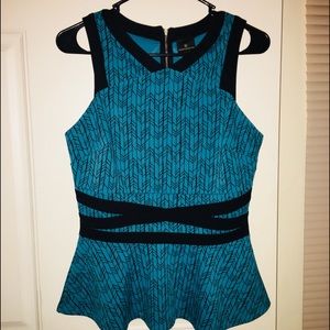 Teal Worthington Dress top